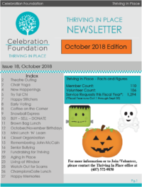 October 2018 Thriving in Place Newsletter