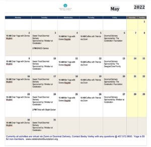 Thriving in Place Calendar - May 2022