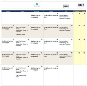 Thriving in Place Calendar - June 2022